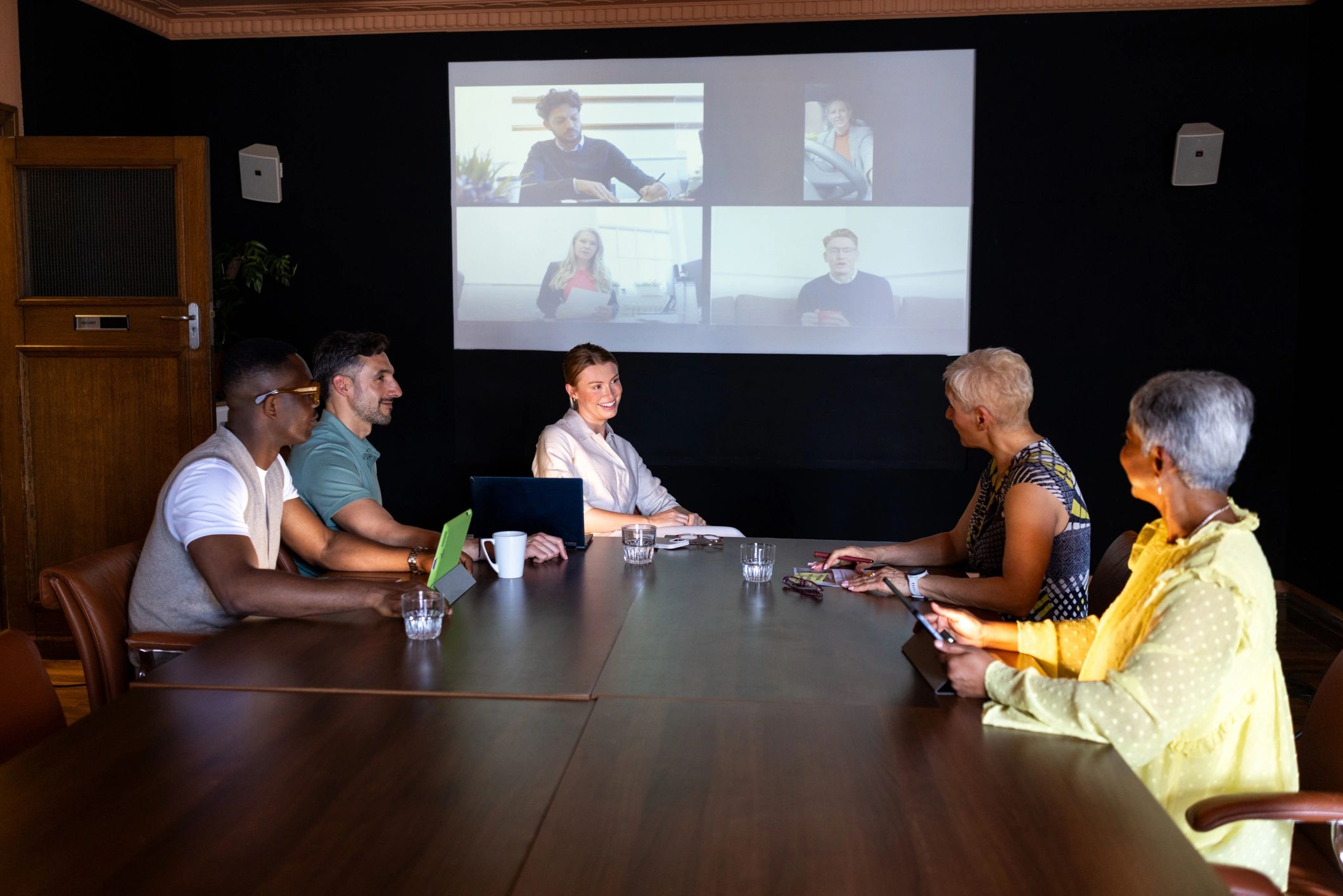 Executive meeting in a boardroom